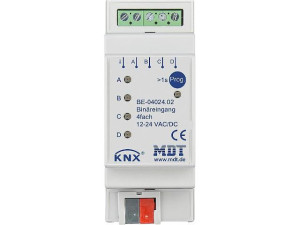 Reiheneinbaugerät MDT 4-fach Binäreingang Eingang 24V AC/DC BE-04024.02