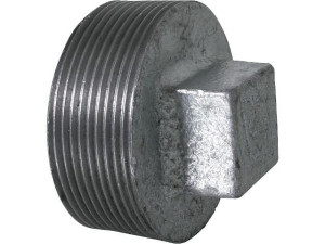 Tempergussfitting verzinkt Stopfen Vierkant DN80 (3") AG