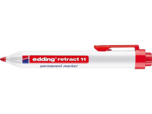 Permanentmarker edding retract11 Rundspitze d1,5-3,0mm Farbe rot