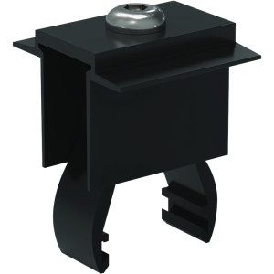 Viessmann Klemmhalter Mittelklemme für Rahmenhöhen 30-50mm Länge 40mm schwarz für Flachdach-Unterkonstruktion 7970250