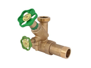 Abzweig-t-ventil, DN25, Eingangsanschluss 1 1/2", oberer Ausgangsanschluss 1 1/2", Freistromventil mit nicht steigender Spindel