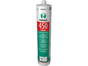 Ramsauer Sanitär-Fugendicht 450, manhattan, 310 ml – Hochwertige Silicondichtungsmasse für sanitärische Anwendungen
