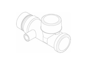 Buderus 8718595434 T-Stück G11/2 mit Muffe G1/4 RL everp