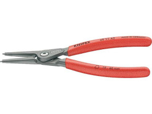 Präzisions-sicherungsringzange grau rutschhemmendem Kunststoff überzogen L=225mm 40-100mm gerade Spitzen 49 11 A3