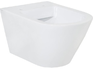 Wand-tiefspül-wc Jacui spülrandlos aus Keramik, weiß BxHxT: 370x340x540 mm