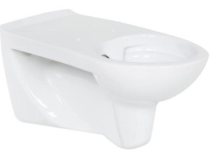 Wand-tiefspül-wc Elida spülrandlos, Keramik weiß BxHxT: 380x390x730mm