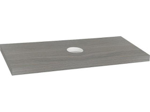 Konsole Blata Ulme Grau m. WT Bohrung mit Halterung 1200x56x510mm