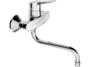 Wand-spültischmischer Hansatwist Ausladung 232 mm chrom
