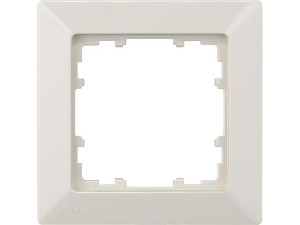 Rahmen 80-mm-Maß 1fach, 80mmx80mm elektroweiß / 1 Stück