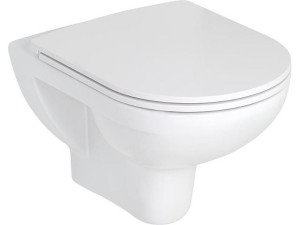 Wc-set Laufen PRO, wandhängend, spülrandlos, Softclose-Sitz, abnehmbar, Keramik, Weiß