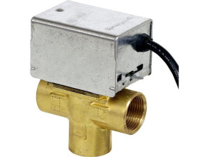 Honeywell Dreiwegezonenventil V 8044 C 1065 B, mit Handver Stück 1'', 24 V, 50/60 Hz, 6 W