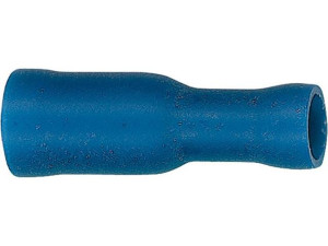 Rundsteckhülse isoliert 2,5mm², 4,0mm Farbe blau, VPE 100 Stück