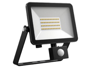 Led-strahler FLOORslim-sensor, 30W 3000K schwarz mit Bewegungsmelder PIR