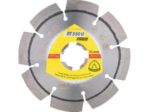 Diamanttrennscheibe KLINGSPOR 115x22,23mm Standardverzahnung 8 Segmente, X-Lock