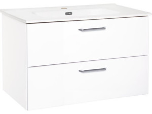 Wtu+keramik-wt NOA, weiß Hochglanz, 2 Auszüge, 815x515x470mm