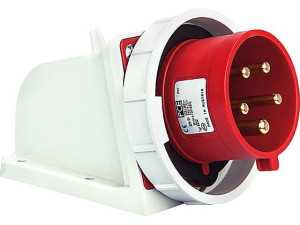 Cee-wandgerätestecker 32A, 400V Twist, IP67, Schraubklemmen inkl. Blindverschraubung