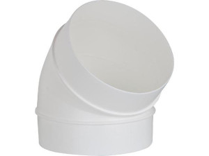 Upmann 66874 Rundrohrbogen DN100 45° weiß