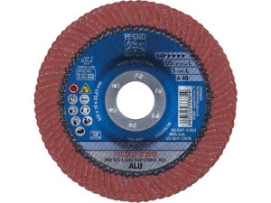Lamellenschleifteller Pferd d 125 x 22,23, Scheibenstärke 8 mm, K40 für Alu