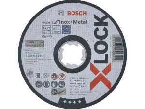 Trennscheibe BOSCH für Stahl und Edelstahl mitx- Lock Aufnahme d 125x1,0 mm