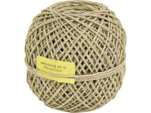 Hanf-flachsbindfaden mittelstark Länge:80 meter / d:1,5mm 1 Bund Einzeln