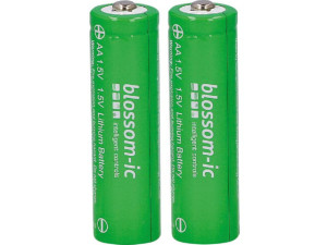 Batterie Lithium Blossom-IC, AA 1,5V, Set bestehend aus 2 AA Batterien
