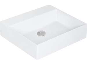 Waschtisch Elayla ohne Hahnloch aus Keramik, weiß, 500x130x450mm