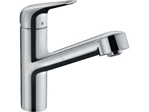 Hansgrohe Spültischmischer 150 Focus M42, herausziehbarer Auslauf, chrom
