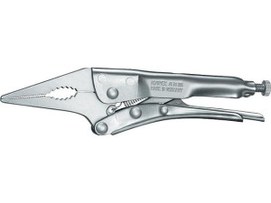 Gripzange vernickelt schmale lange Backen Länge 165mm