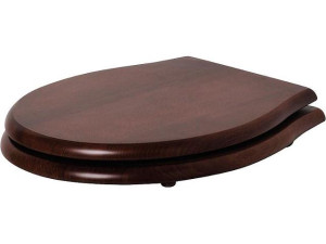 Wc-sitz JUBILÄUM mit Softclose ,aus Walnuss-Holz Edelstahlscharnier