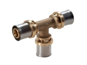 Giacomini RM150Y013 Pressfitting als T-Stück für Mehrschichtverbund- und Kunststoffrohre 50x4