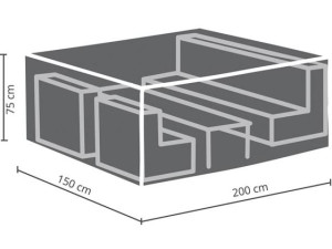 Schutzhülle FÜR LOUNGE-SET - S OCLS-S Abmessungen: 200x150x75 cm