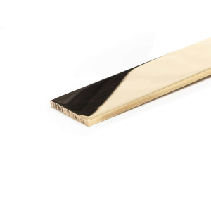 25.4mm x 3.2mm (1" x 1/8") Bright Polished Brass Flat - Brass Polished Flat