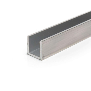 15.8mm x 15.8mm x 3.2mm (5/8" x 5/8" x 1/8") Aluminium Channel