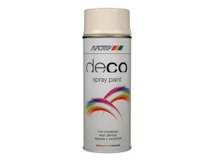 MOT Deco Spray Paint High Gloss RAL 9001 Cream White 400ml - 01695 - Spray Paints