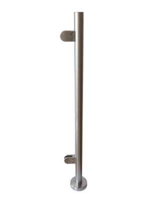 Welded Base End Post 42.4mm x 2.5mm 316S 980mm  680mm