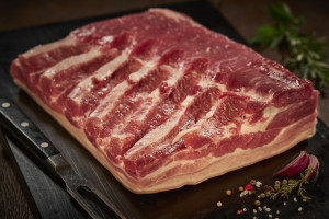 Schweinebauch mit Schwarte