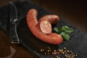 Rindswurst mit Käse