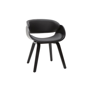 Miliboo Chaise design noire BENT