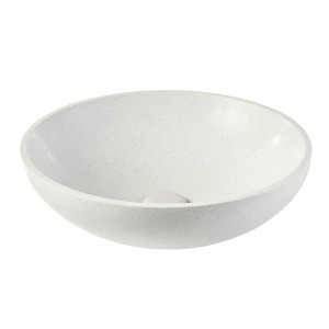 Miliboo Vasque ronde en terrazzo gris D40 cm LAORA