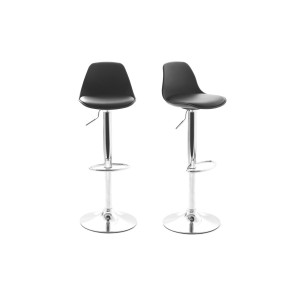 Miliboo 2 Design-Barhocker STEEVY Schwarz