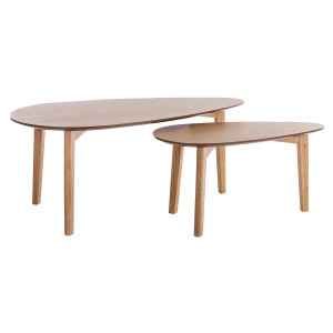 Miliboo 2er-Set Couchtische Eiche ARTIK