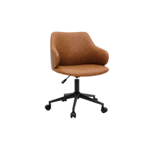 Miliboo Bürosessel modern Braun HEMMY
