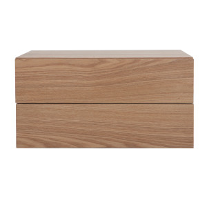 Miliboo Design-Ablagekasten Holz 2 Schubladen MAX