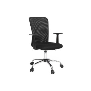 Miliboo Design-Bürosessel Mesh Schwarz PLUZ