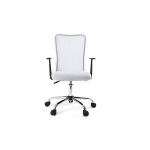 Miliboo Design-Bürosessel Mesh Weiß PLUZ