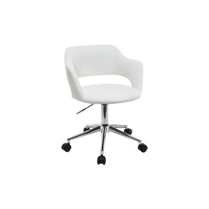 Miliboo Design-Bürostuhl Weiß JESSY