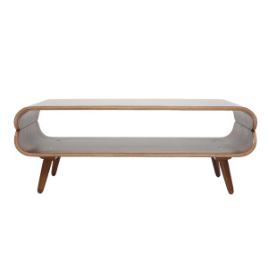 Miliboo Design-Couchtisch Nussbaum TAKLA