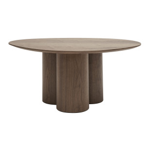 Miliboo Design-Couchtisch Walnuss HOLLEN