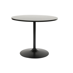 Miliboo Design-Esstisch rund Schwarz D90 CALISTA