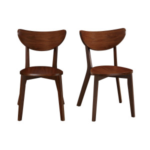 Miliboo Design-Stühle Nussbaum LEENA (2er-Set)